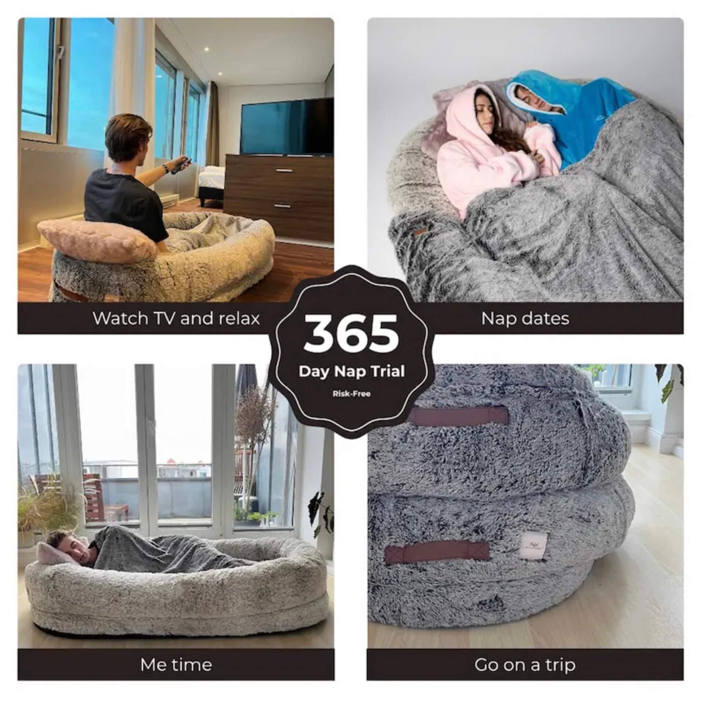 SNOOZLE™ Human Dog Bed