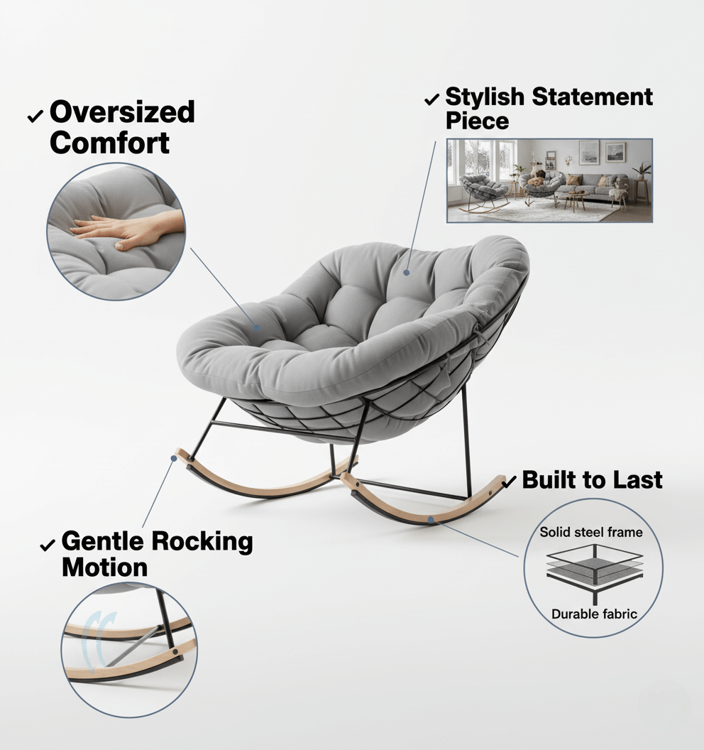 Bouncy™ Oversized Rocking Chair
